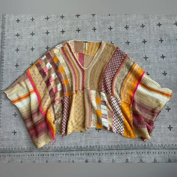 Free People Multicolor Patchwork Sweater - Picture 4 of 13